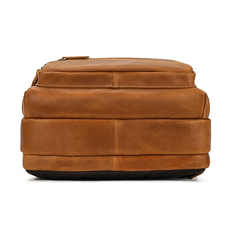 Mochila para portátil de 14" y 15,9" de piel auténtica para hombre, de piel de Caballo Loco, 240902_voghion.com