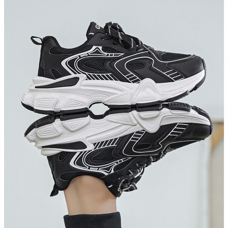 2024 Herbst neue Herren erhöhen Papa Trend leichte dicke Sohle bequeme Sportschuhe_voghion.com