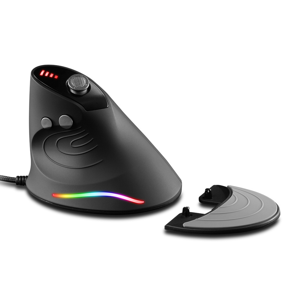 C-10 Kablet Optisk Vertikal Mus Programmerbar Gamingmus RGB Ergonomisk Mus 10000 DPI Mus til PC Laptop Kontor_voghion.com