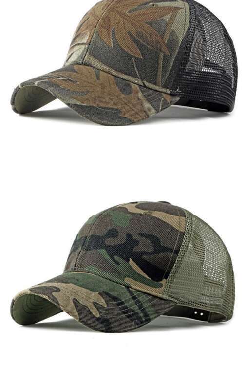 Spring And Summer Outdoor Hat Sunscreen Korean Version Simple Camouflage Baseball Men's Casual Duckbill Breathable Mesh_voghion.com