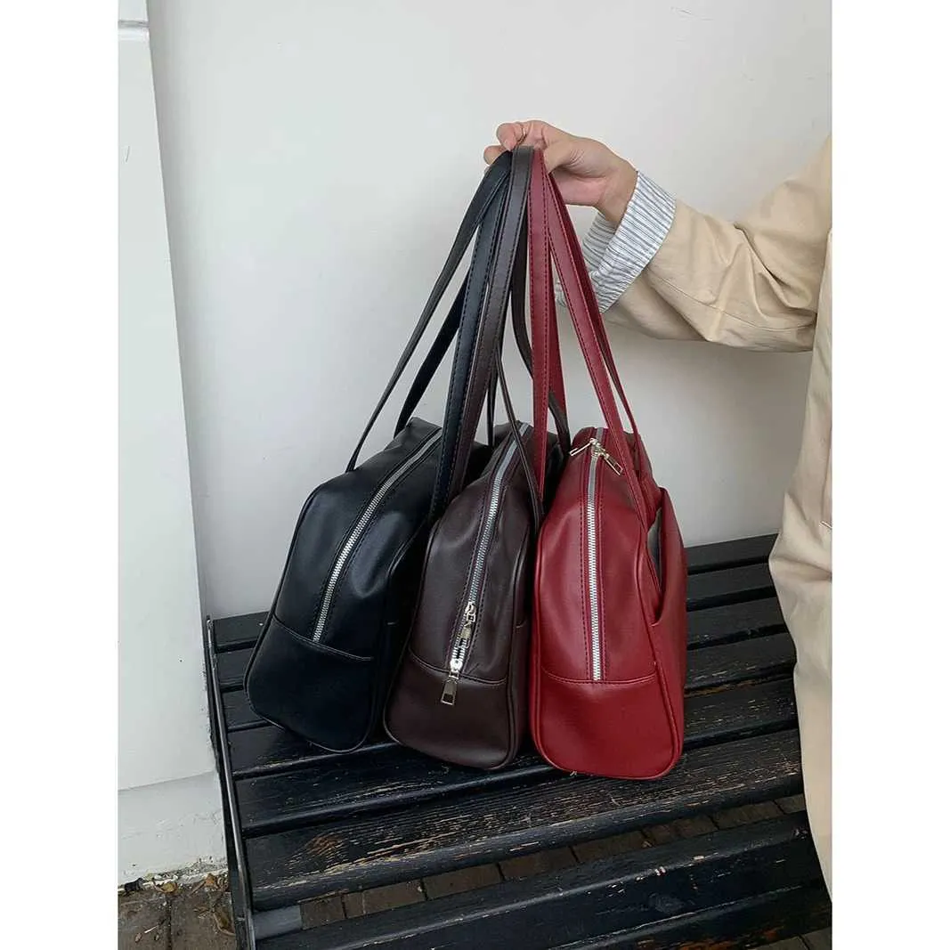 Portefeuille en cuir PU de grande capacité 2024 Sac à main pour femme Sac à bandoulière extra large Couleur unie Mode Voyage Ba241217_voghion.com