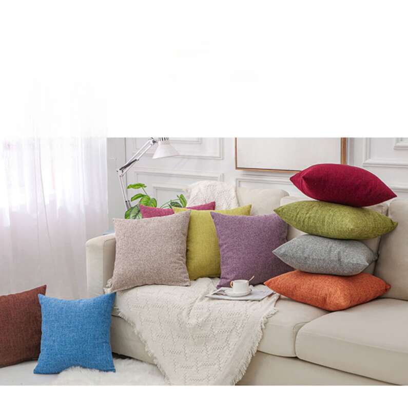 Solid Color Sofa Living Room Cushion, Bed Head Large Backrest Set_voghion.com