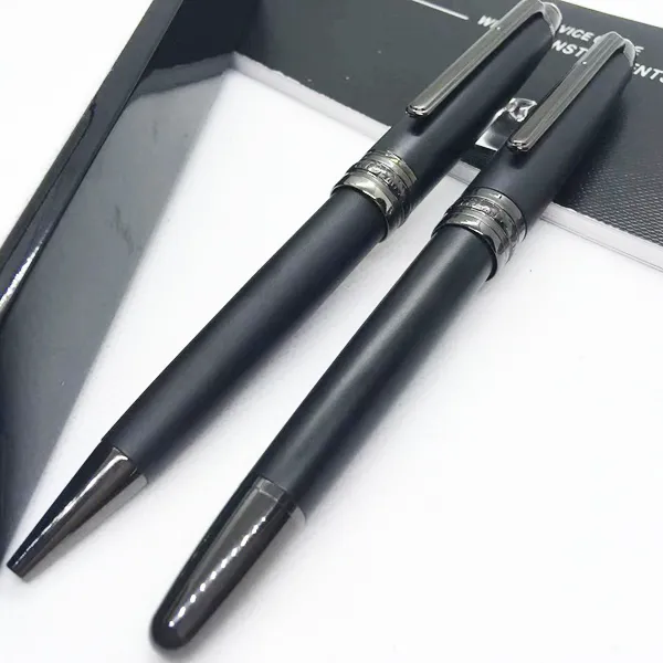 wholesale Großhandel Senden Sie 1 Gratis-Geschenk Ledertasche Mattschwarz Rollerball Kugelschreiber Schule Bürobedarf Mit Seriennummer_voghion.com