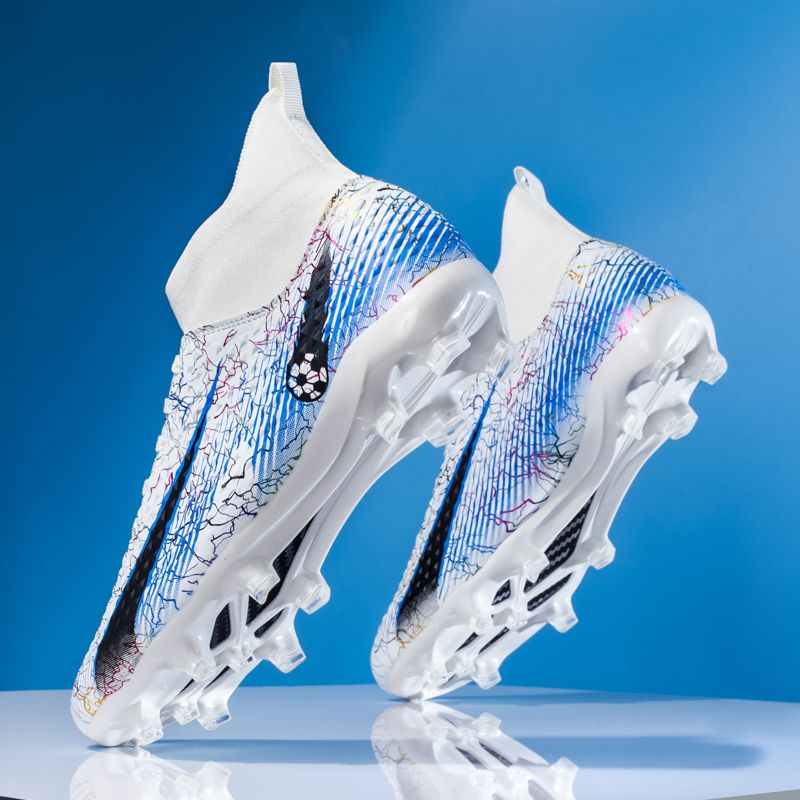 Große High-Top-Fußballschuhe mit langen Spikes 33-46_voghion.com