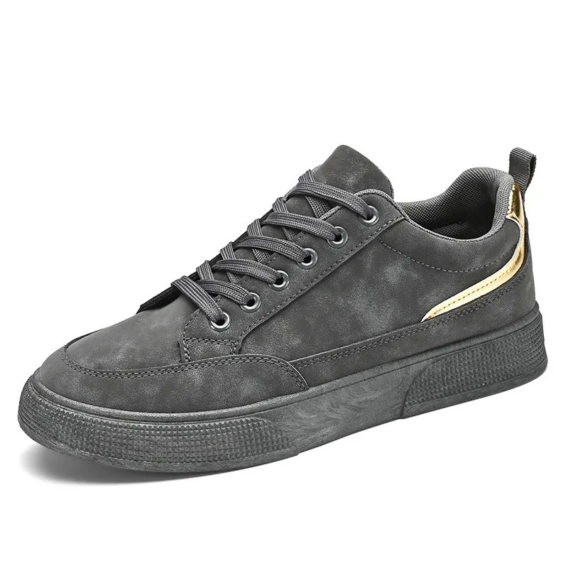 New Spring 2024 Soft Casual Versatile Board Men's Work Labor Protection Thick Bottom Wear resistant Trendy Shoes_voghion.com
