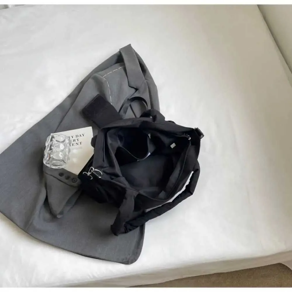 Geschenk Einfarbig Umhängetasche Weiche Große Bogen Form Unterarm Shoudler Taschen Große Kapazität Nylon Tote Handtasche für_voghion.com