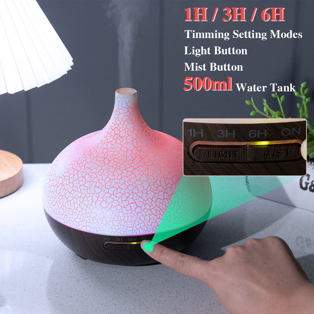 Luchtbevochtigers Geur Essentiële Oliën Diffuser met Afstandsbediening voor Thuis Ultrasoon Koele Mist Maker Geurverdeler_voghion.com
