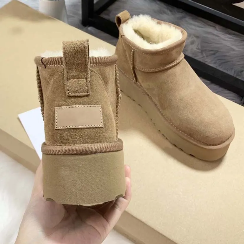 Tasman Booties Tazz Slippers Classic Mini Boots Ultra Snow Short Medium Platform Warm Shoes Fur Sheepskin_voghion.com