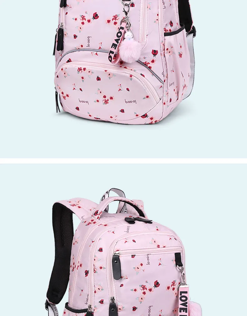Kids Waterproof For Girls School Bags Children Backpacks Schoolbag Cute Ballon Printing Laptop Backpack_voghion.com