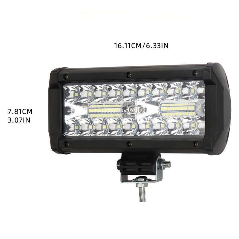 Yeni Yüksek Parlaklık Üç Sıra 120w Plastik Yarı Alüminyum Çalışma Şeridi Lig Off-road Araç Tavan Ön Tamponu İçin_voghion.com