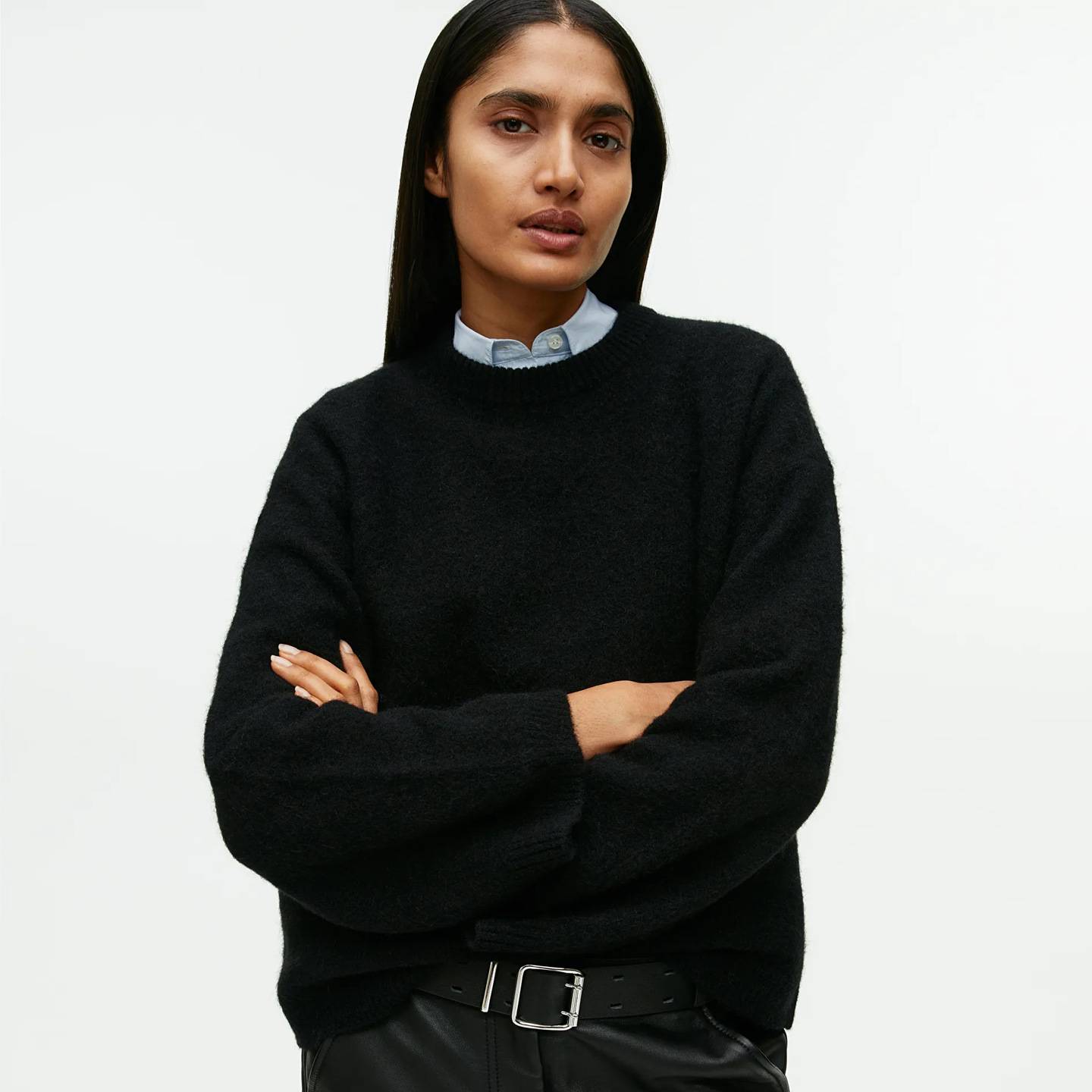 Pull oversize femme tricot doux pull ample style streetwear_voghion.com