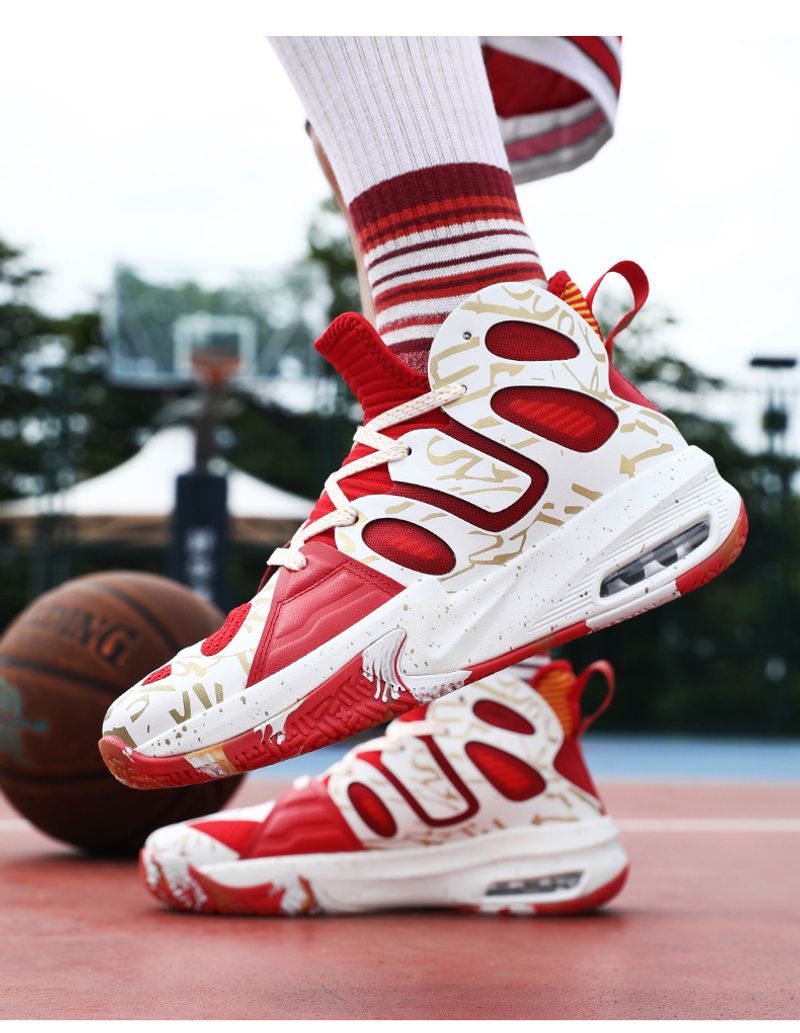 Pratici stivali da combattimento alti da basket Kobe, scarpe sportive antiscivolo resistenti all'usura, assorbimento degli urti da parte degli studenti_voghion.com