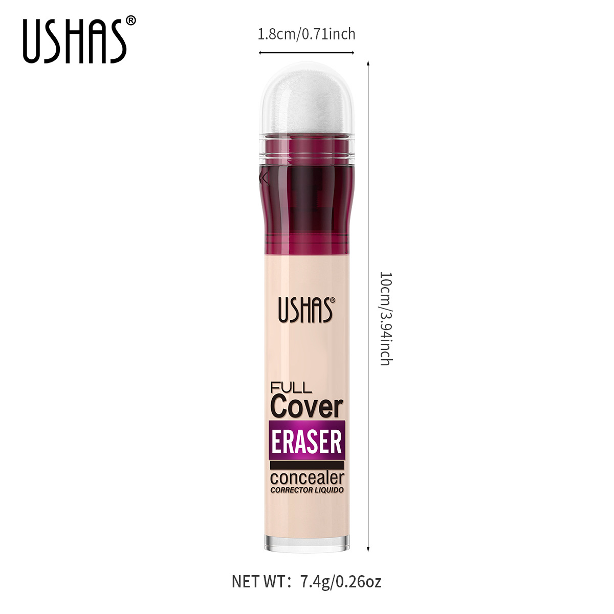 USHAS12 kleur spons hoofd foundation make-up concealer vloeibaar duurzaam waterdicht naakt_voghion.com