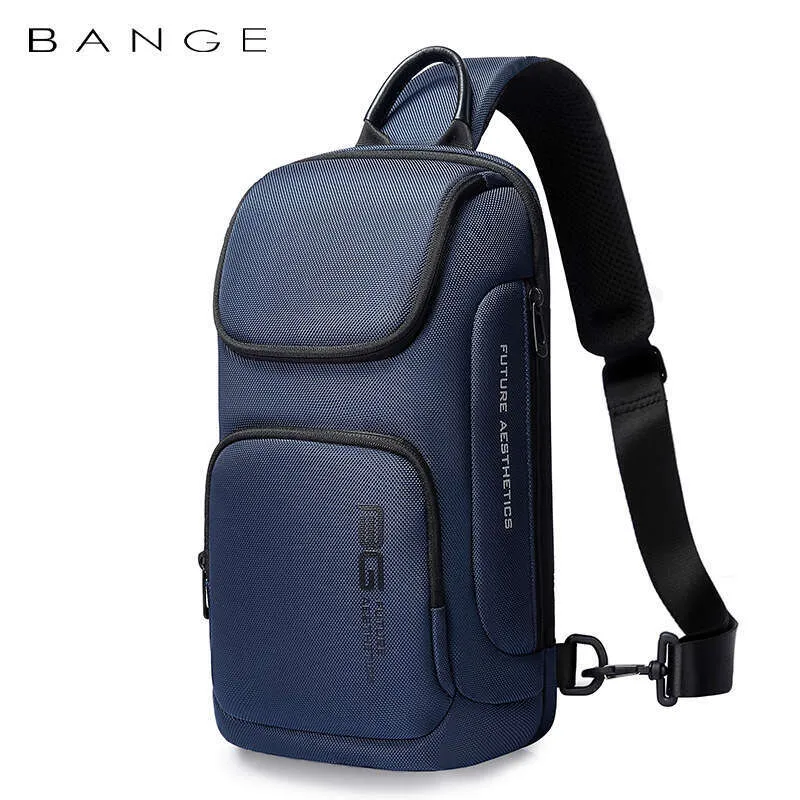 Large Capacity Men's Messenger Ultralight And Portable Multi Pocket Waterproof Backpack Travel Chest Bag For Ipad_voghion.com