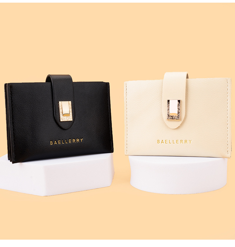 Baellerry new ladies card holder Korean style fashion buckle coin purse versatile light and compact wallet wholesale_voghion.com