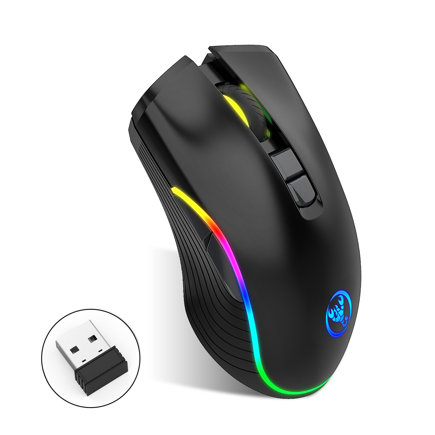 T26 2.4G RGB glowing wireless TYPE-C rechargeable interface seven button gaming mouse hot selling_voghion.com