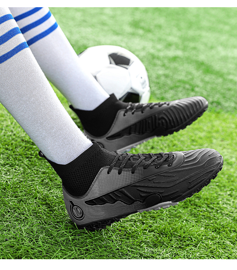 Soccer shoes Men's and women's spike crushing student game training shoes_voghion.com