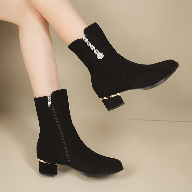 Women's Boots Autumn Winter Fashionable Design Minimalist Style Comfortable Free Shipping Size_voghion.com