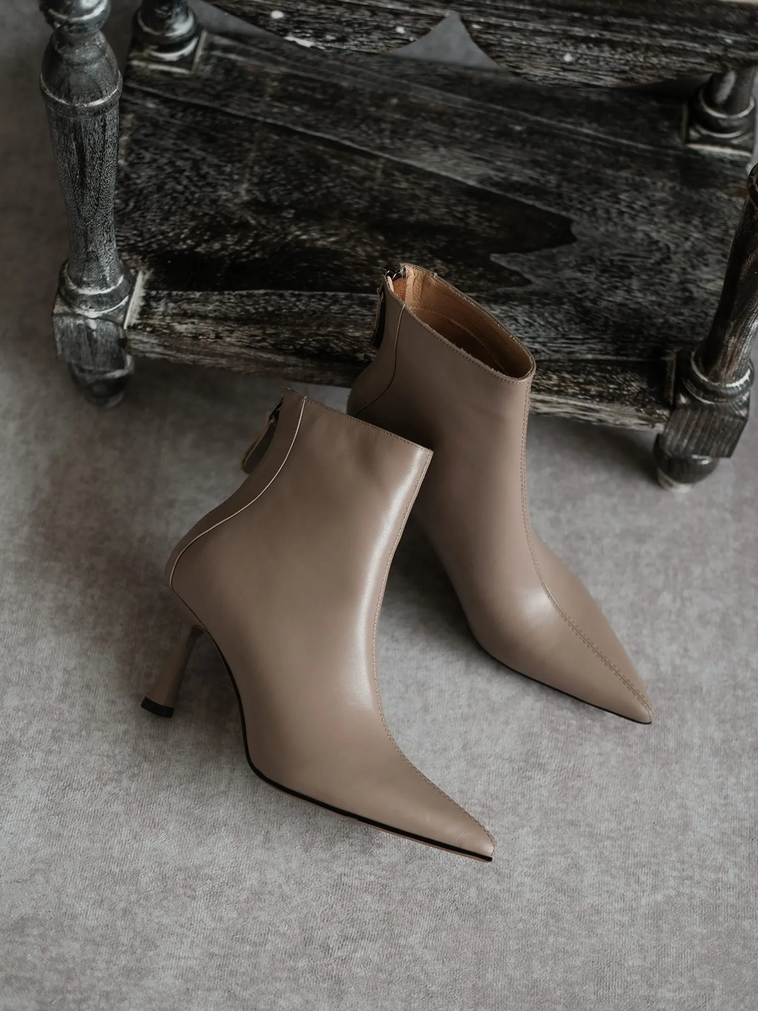 Krazing Pot Big Size 42 Cow Leather Pointed Toe High Heels Chic Design Concise Winter Spring Shoe Dress Warm Wedding_voghion.com