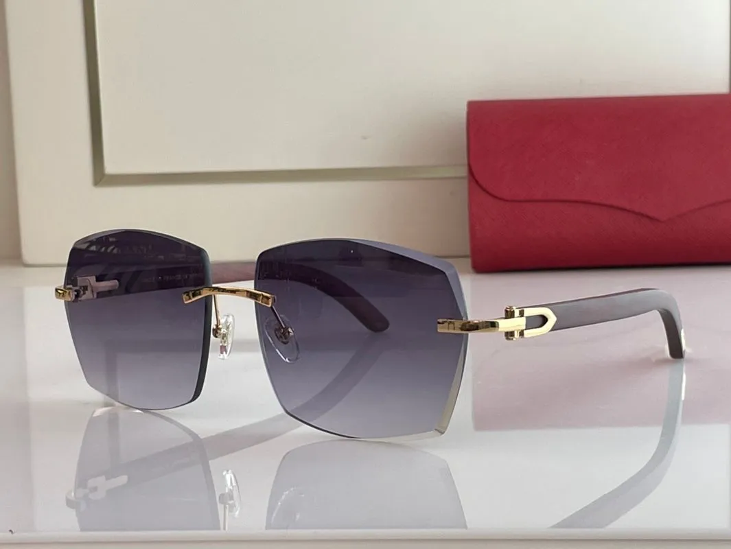 Hexagonal Sunglasses For Women And Men With Gold Frames And Wood_voghion.com