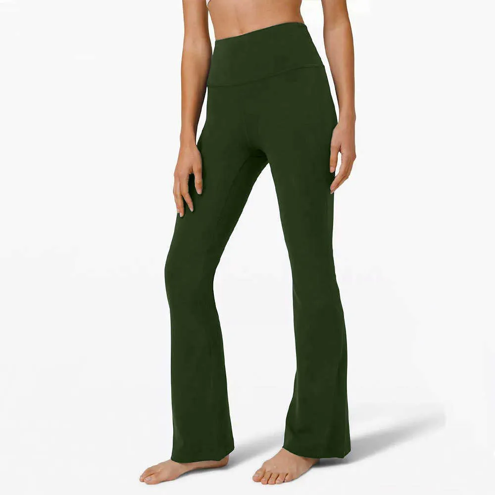Nadrág Női Alkalmi Sport Kiszélesedő Groove Leggings Magas derekú Rugalmas Jóga Igazítás Ruhák Széles Lábas Futótánc Edzés_voghion.com
