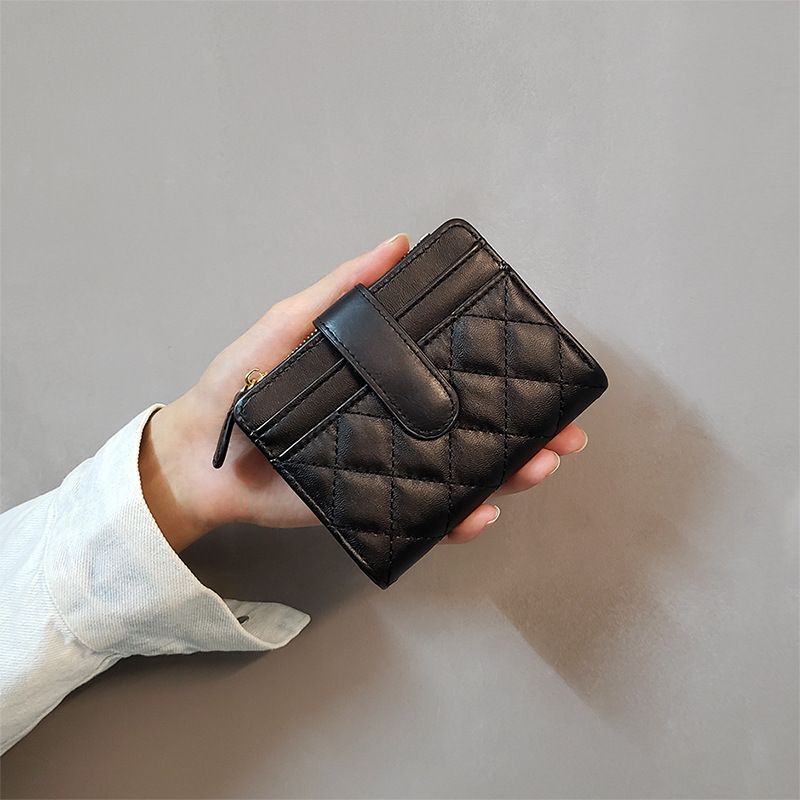 Instagram Neue Lingge Kleine Kurze Zper Zero Brieftasche Multi-Slot Anti-Entmagnetisierung Kartentasche Integriertes_voghion.com