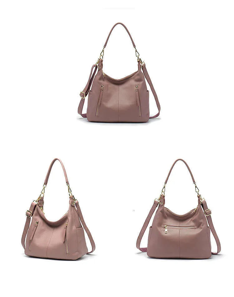 Zency Borsa a mano in vera pelle morbida di alta qualità, grande capacità, da donna, hobo, elegante, classica, a tracolla_voghion.com