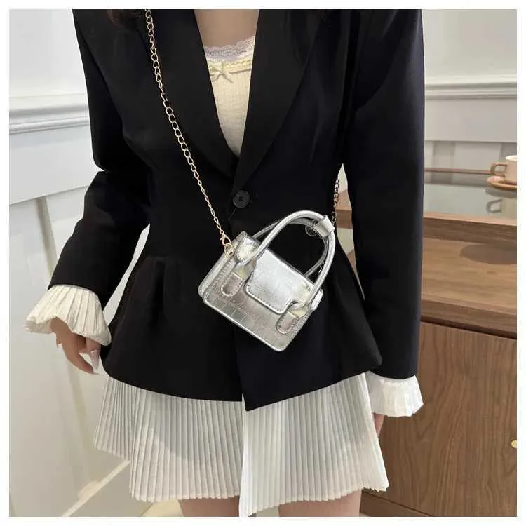 Naiste Mood Mini Crossbody kotid Täiskivist prinditud klapp vabaaja kett-õlakott Naistele Mitmekülgne Square Messenger_voghion.com