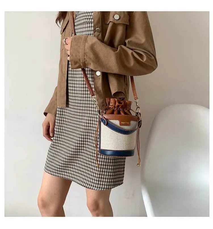 Damen Umhängetasche Cyder PU Leder Bucket Crossbody Bag Lässige Drstring Handtaschen Geldbörse für Reisen Shoppin241104_voghion.com