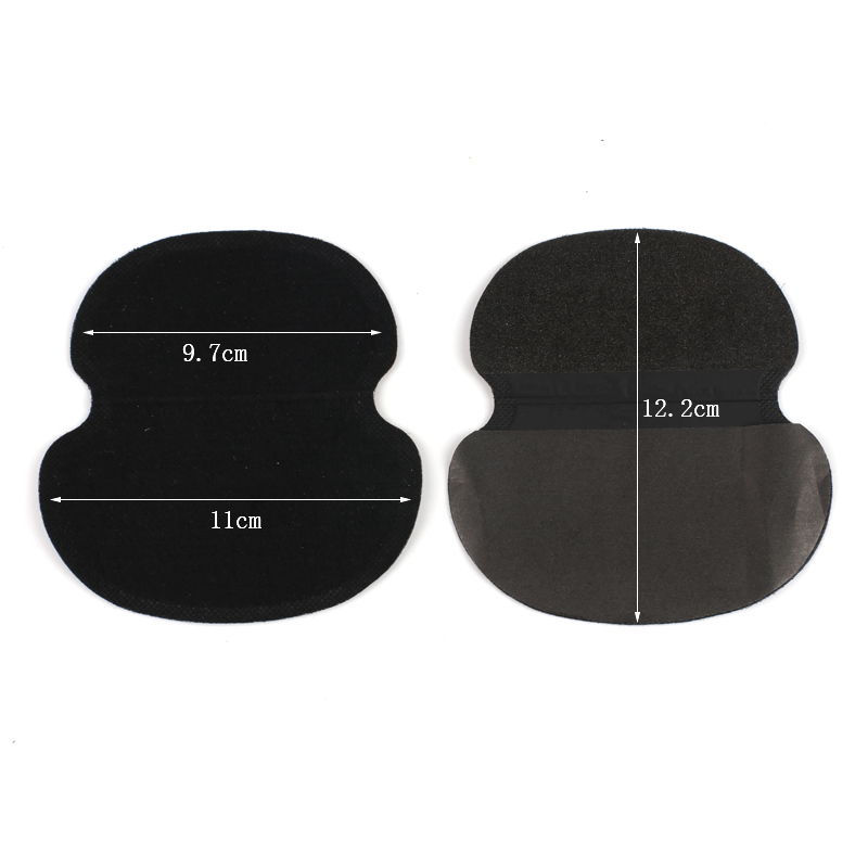 20Pcs (10Pairs) Disposable Sweat Pads Summer Armpits Stickers Gasket Black Cotton Underarm Anti Sweat Absorbing Shield Guard_voghion.com