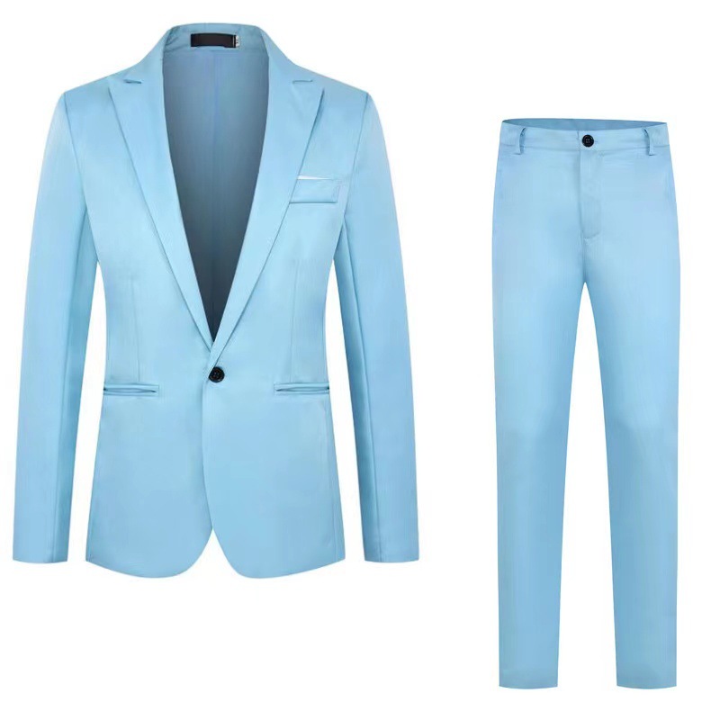 Men's Professional Formal Wedding Suit Two-piece Set For Groomsmen_voghion.com