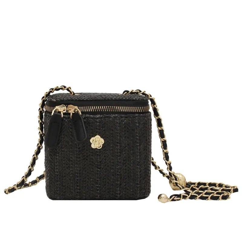 Borsa a tracolla da spiaggia con tracolla a scatola intrecciata, piccola, profumata, da donna, 2025s_voghion.com