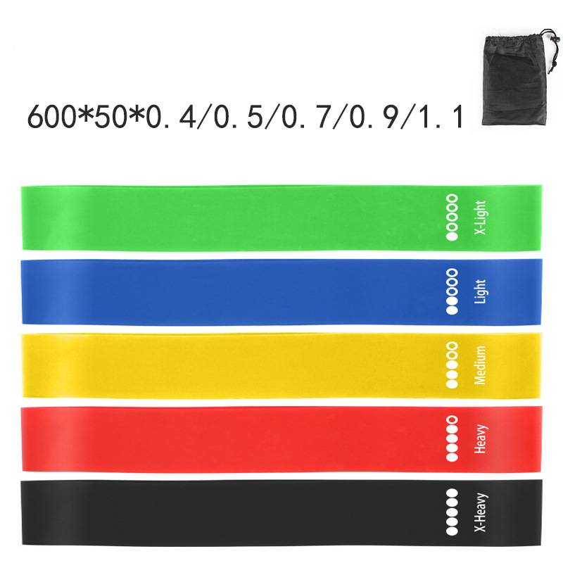 5-Piece Color-Coded Resistance Bands Set For Women – TPE Yoga, Glute & Strength Training, Home Gym Fitness With Storage Bag (5 Levels)_desvips.com