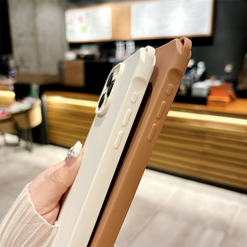 Candy Color Lanyard Strap Phone Case For iPhone 15 14 13 12 11 Pro Max Plus X XS XR Silicone Soft TPU Back Cover_voghion.com