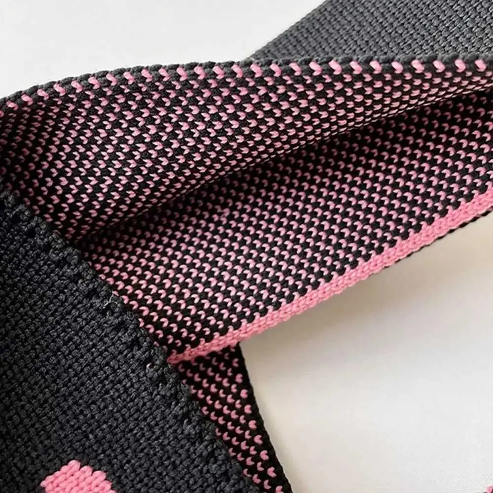 Gebreide shopper met strik, handgemaakte tas voor dames_voghion.com