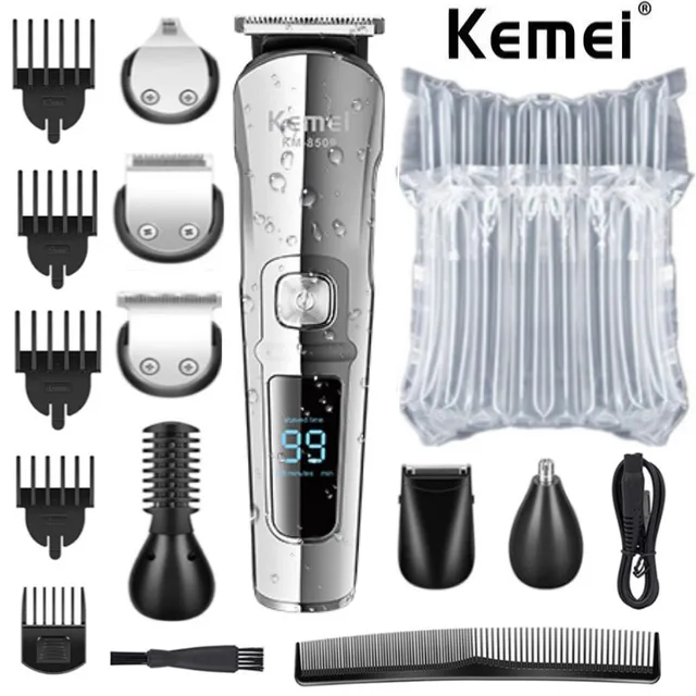 Professional Hair Trimmer For Men Waterproof Beard Grooming Kit_voghion.com