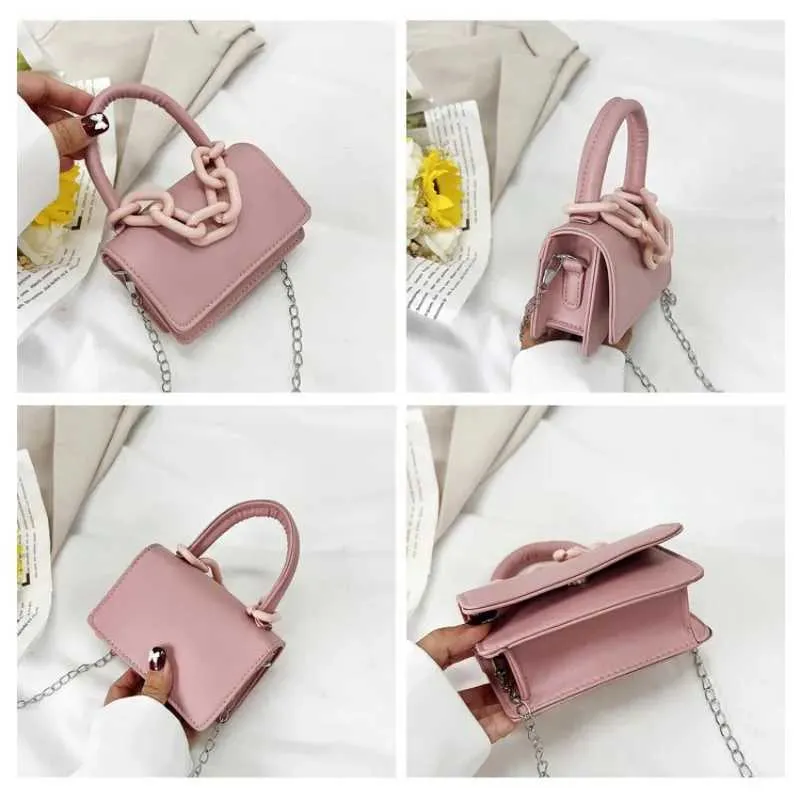 Designer 2024 Femmes Horizontal Édition Coréenne Chaîne Petit Carré Mode Mini Sac À Bandoulière Flip Boucle Sac À Main Portefeuille_voghion.com
