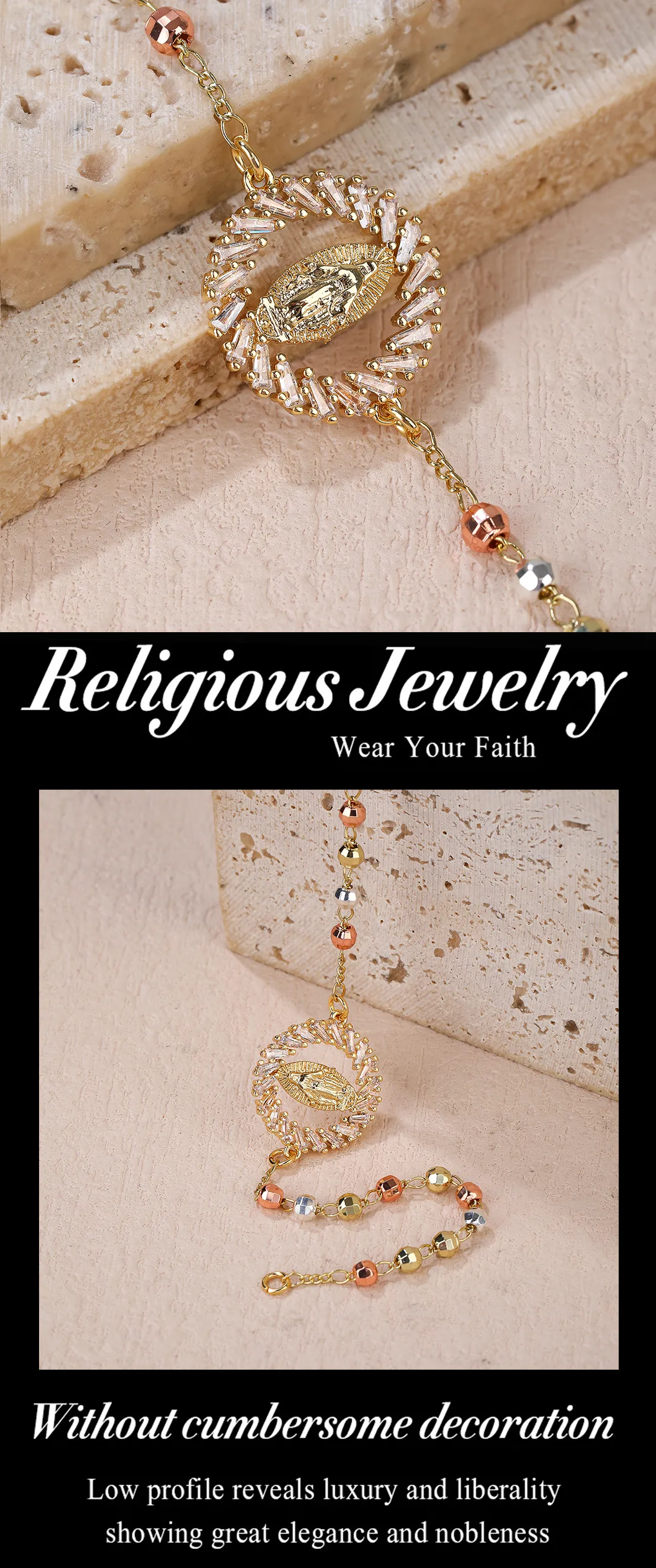Beaded Charm Bracelet For Women Minimalist Fashion Jewellery Gift_voghion.com