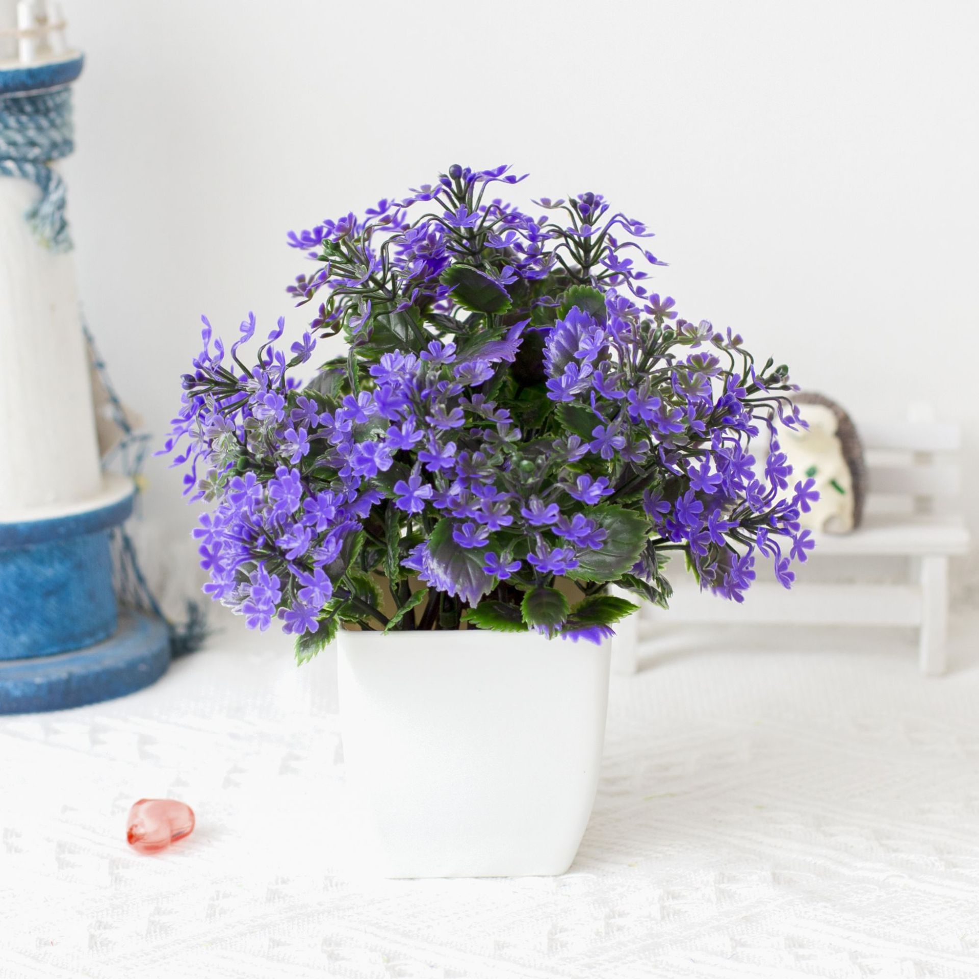 Vendita piante di simulazione piante piante verdi decorazione da interno ed esterno bonsai di plastica 19 maglie piccola erba colorata piccole piante in vaso_voghion.com