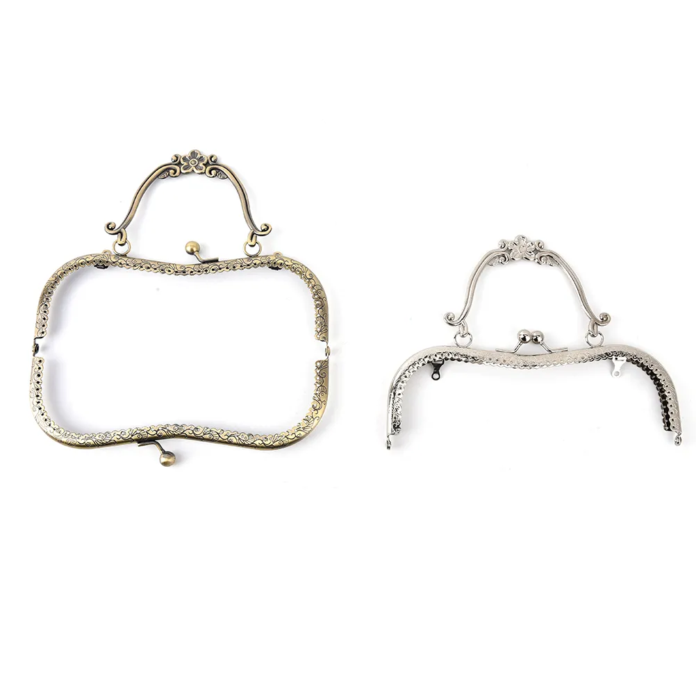 1X 20.5cm Vintage Women Purse Clutch Bag Clasp Handle DIY Handbag Frame_voghion.com