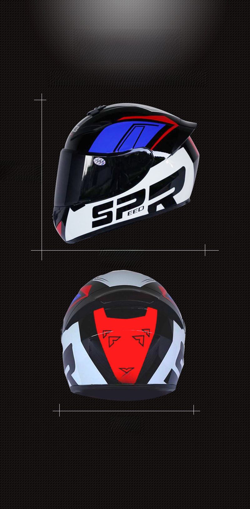 Casco integrale universale per auto elettrica premium transfrontaliera da uomo e da donna, estivo, quattro stagioni_voghion.com