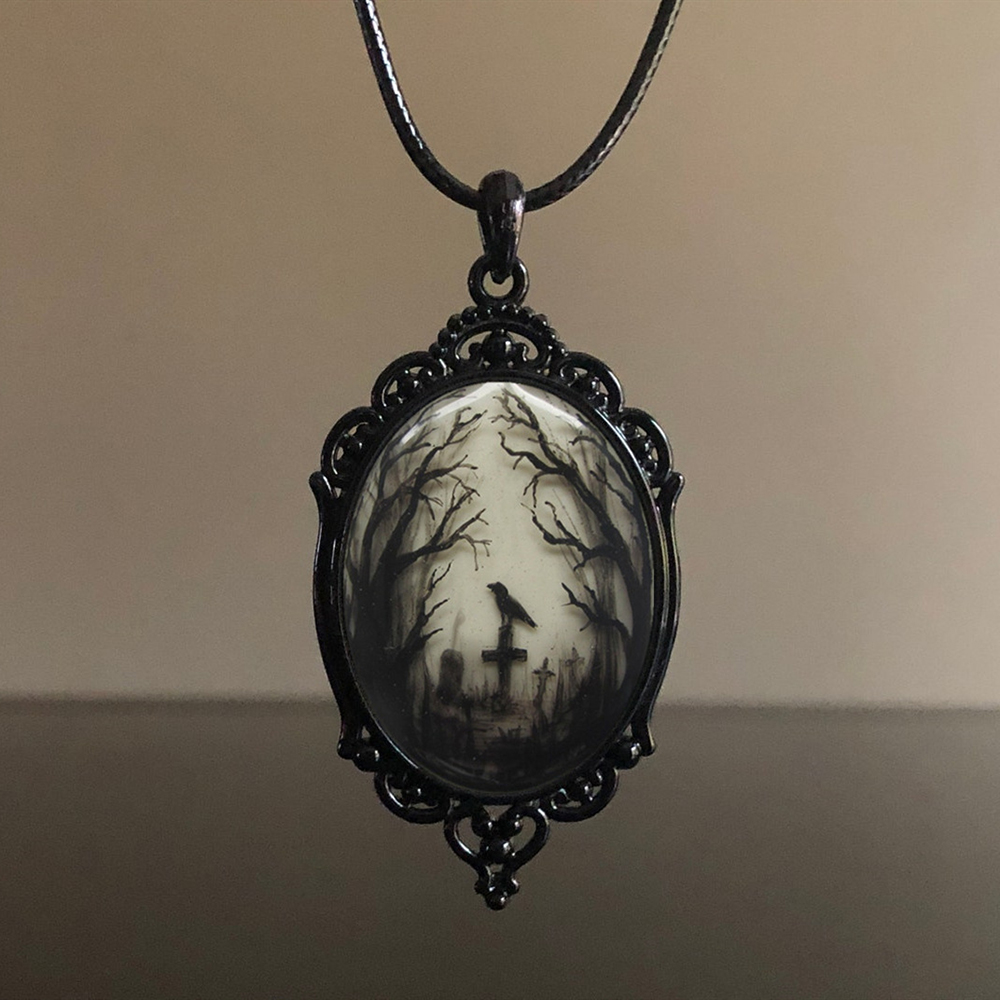 Collana con ciondolo a forma di farfalla con pipistrelli gotici da notte delle streghe per le donne, con vampiro, in rilievo, accessori per gioielli da streghe, collo vintage, maturo_voghion.com