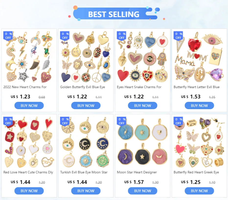 Charms Sun Pendant CZ Crystal Gold Color Sier Flower Pendants For Women DIY Jewelry Making Findings Supplies Wholesale_voghion.com