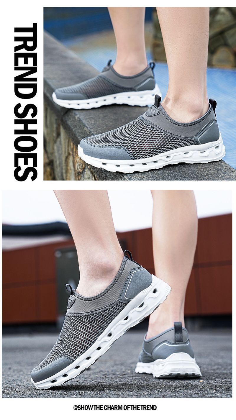 Outdoor-Sport Waten Herrenschuhe Mesh-Stoff atmungsaktive Wanderschuhe_voghion.com