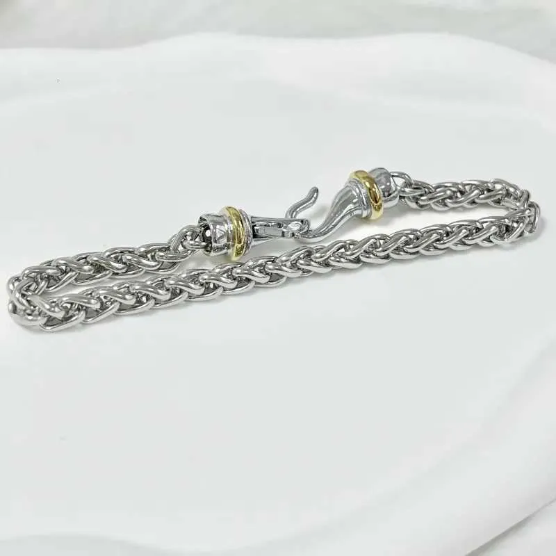 Bracelet Women Bracelets Bangle Hook Designer Sterling Jewelry Woman Charm Bracelet Twisted Wire Buckle Sier With 14k_voghion.com