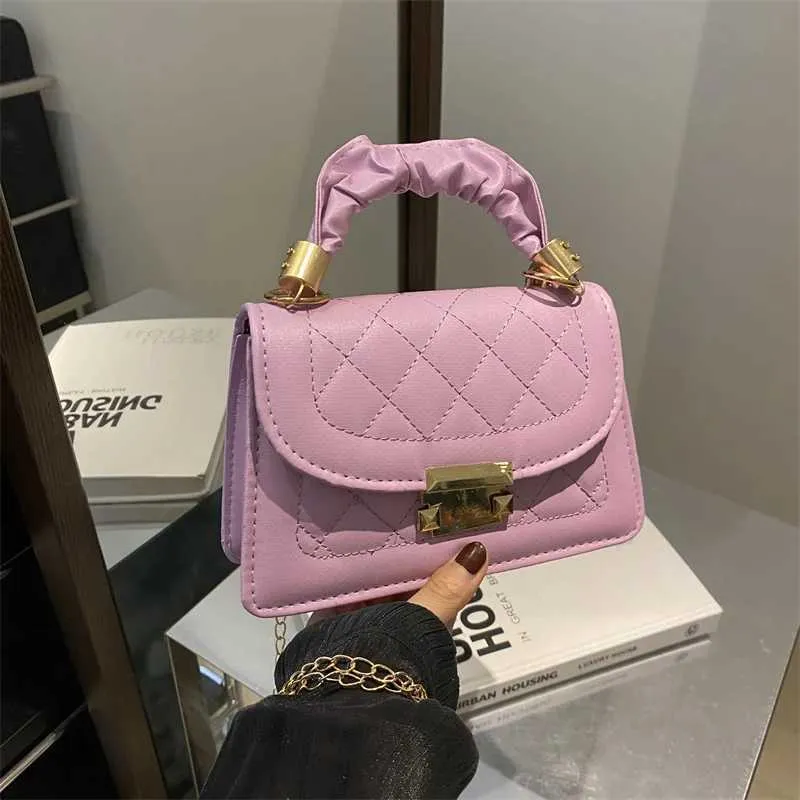 Sac à main tendance et décontracté en PU, couleur unie, décoration horizontale en métal, rabat, sac à bandoulière pour femme Y241121_voghion.com