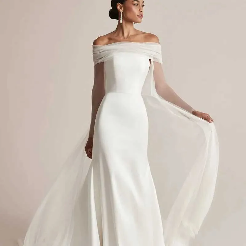 Haarsieraden VG87 Kathedraal Bruids Cape Sluier Bolero Jas Dames Plus Size Sjaal Bruid Accessoires Bruiloft Jas_voghion.com