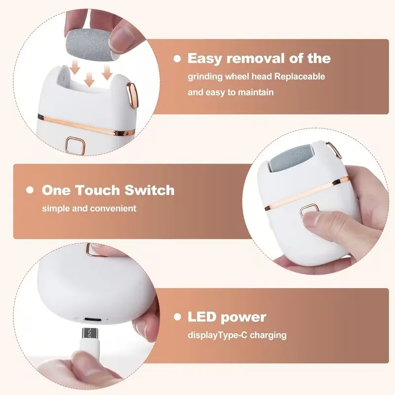 Râpe pieds électrique rechargeable anti callosités_voghion.com