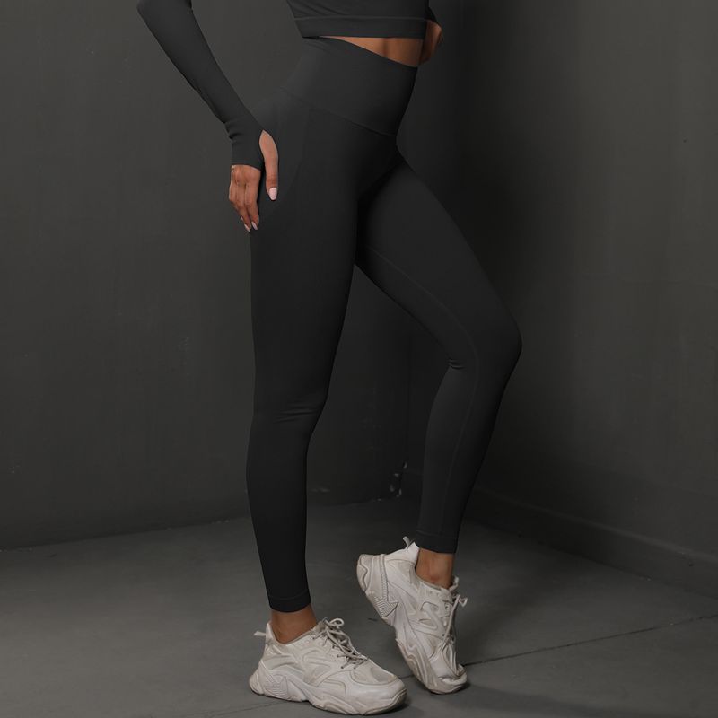 New High Waist Stretch Training With Peach Hips Yoga For Women's Outdoor Running And Fiess Pants_voghion.com