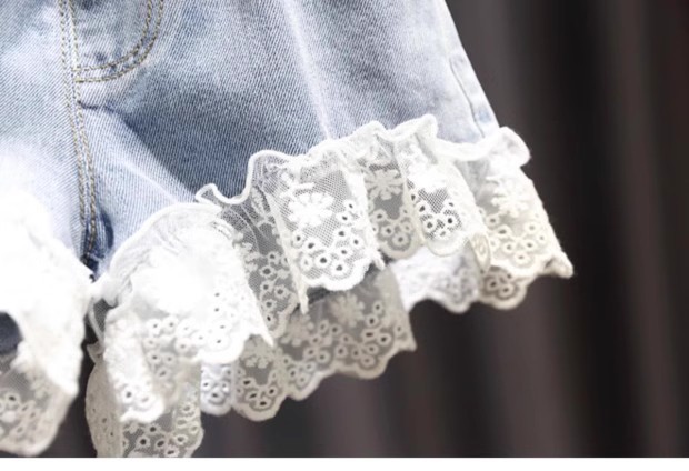 Pantalones cortos de mezclilla para madres e hijos, nuevos modelos de verano para niñas, faldas cortas finas para niñas, pantalones cortos para niñas, pantalones versátiles para niñas_voghion.com